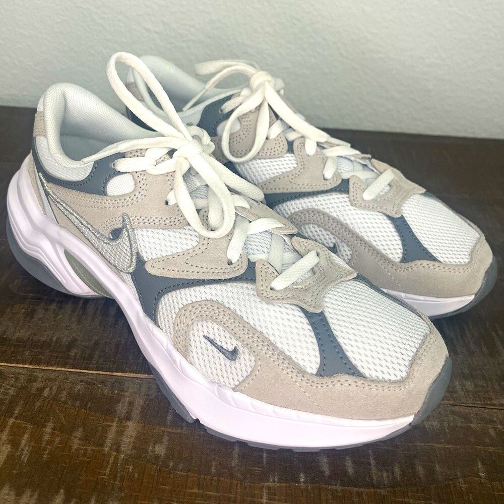 Nike AL8 Women’s Smoke Grey Cream Metallic Silver Sneakers Size 9 FJ3794-101